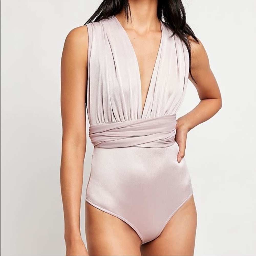 Free people wear me 100 ways convertible bodysuit Long adjustable ropes‎ small